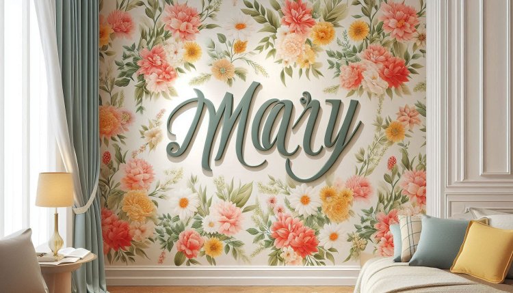 Mary Name Stylish Wallpaper: Elevate Your Space with Trendy Designs